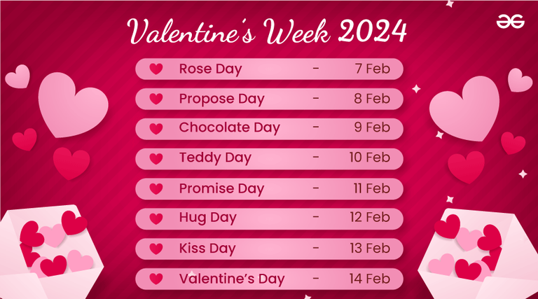 Valentine Week Days List