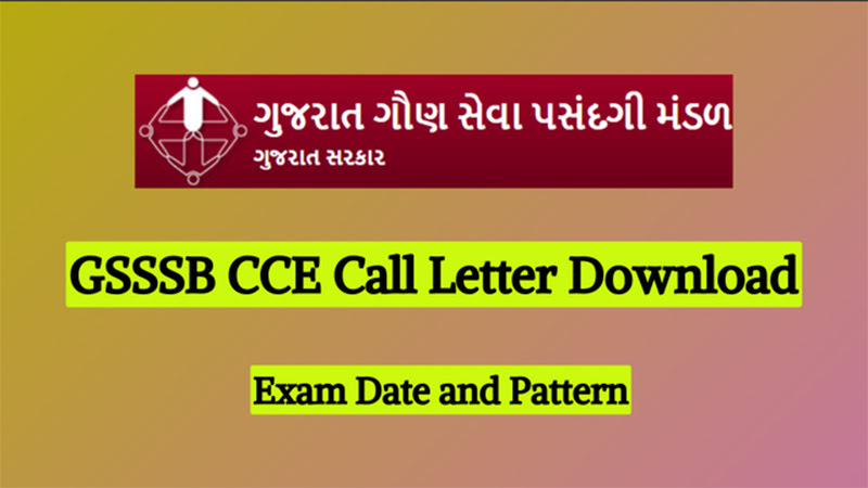 GSSSB CCE Call Letter