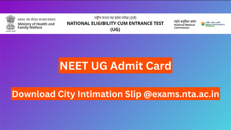 NEET UG Admit Card
