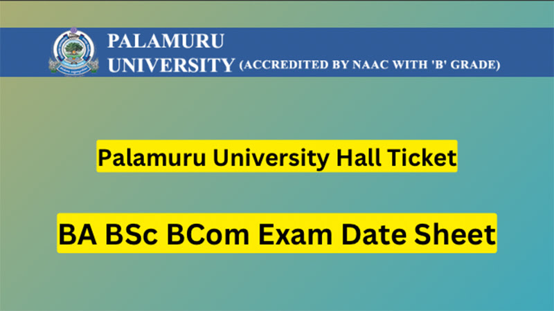 Palamuru University Hall Ticket