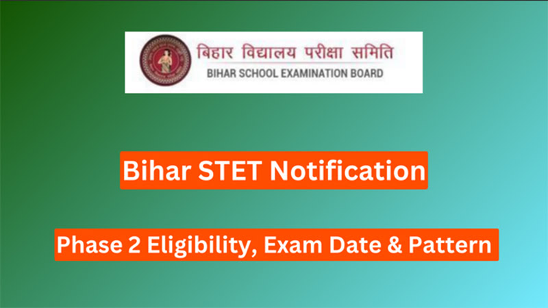 Bihar STET Notification