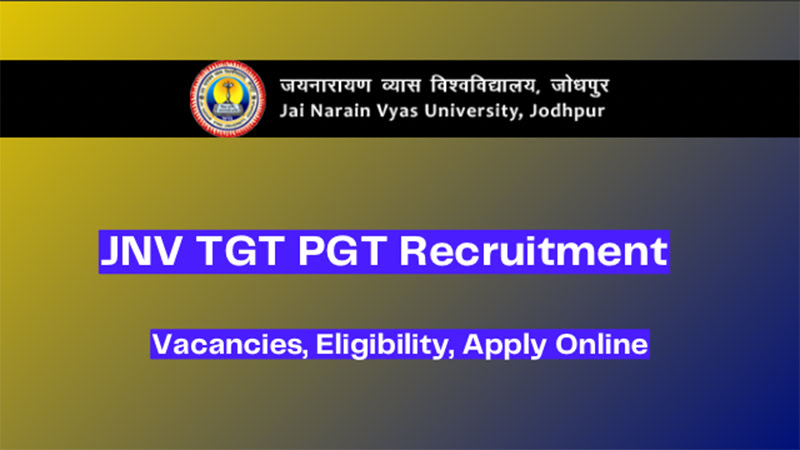 JNV TGT PGT Recruitment