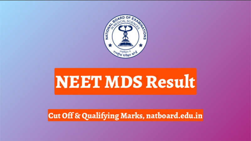 NEET MDS Result