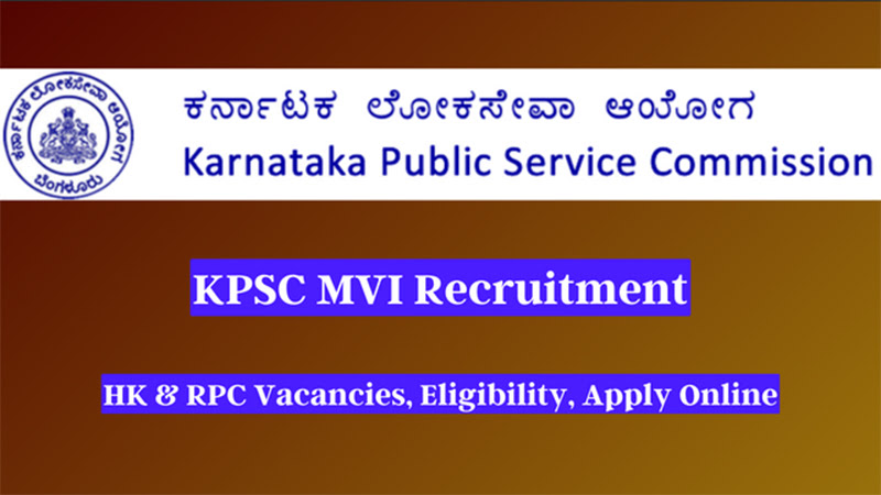 KPSC MVI Recruitment